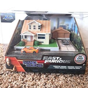 Fast & Furious Nano Dom Toretto's House Dom’s Charger And Bryan’s Supra